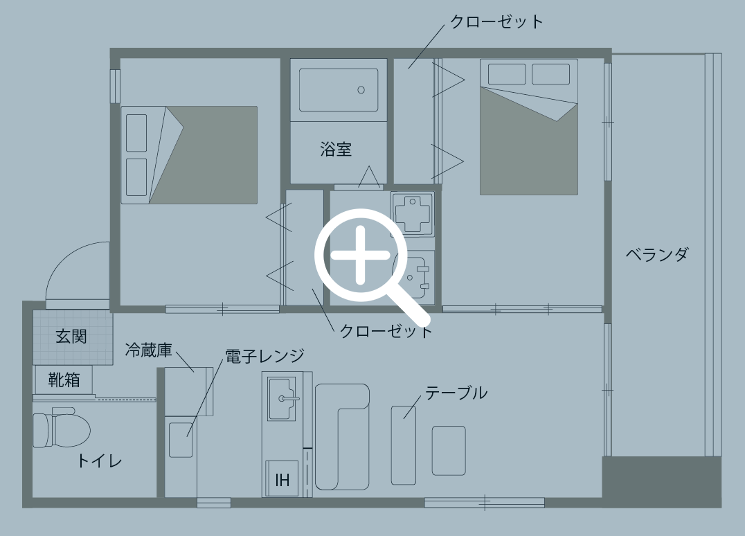 クワドロの間取り図